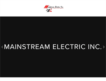 Tablet Screenshot of mainstreamelectric.com